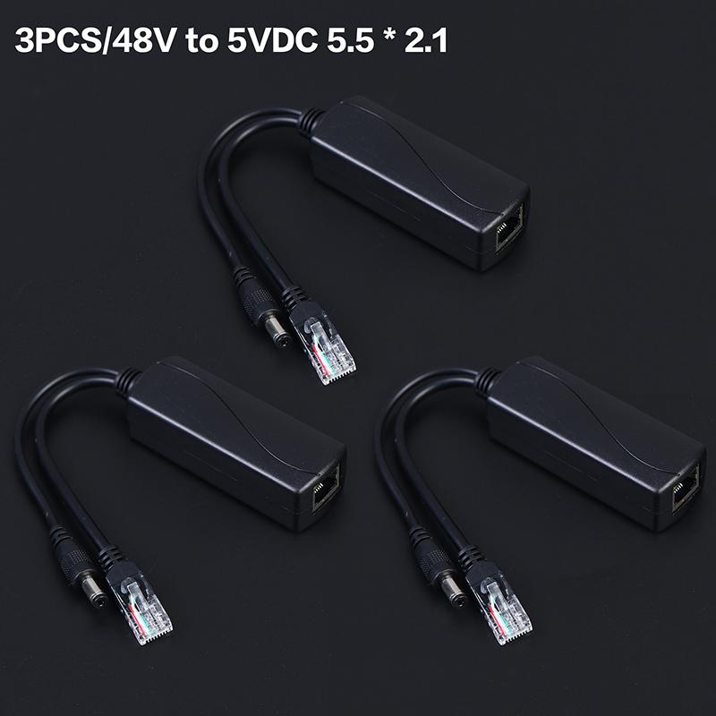 DC48V на 5V Micro USB PoE-разветвитель PoE-коннекторы Адаптер Кабель-разветвитель Модуль питания IP-камеры Ethernet 100 Мбит/с
