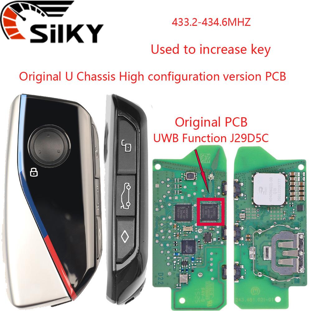 SilKY OEM U Chassis PCB IYZBK1 433MHZ UWB J29D5C 49CHIP Car Remote Key For BMW1 2 X1 X2 IX1 1X2 U06 U10 U11 U12 MINI Countryman