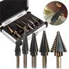 5PCS HSS Cobalt Multiple Hole 50 Sizes Step Drill Bit Set Tools