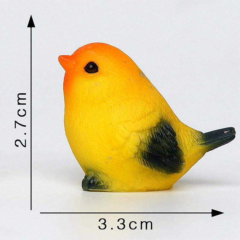 Simulation Wild Birds Animal Toys Cute Mini Parrot Model Figures Miniature Landscape Ornament Household Decoration Gifts