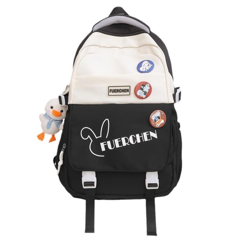 Backpack Simple Female College Students Summer Travel Schoolbag Fashion Junior High School Students Large Capacity Travel Backpack