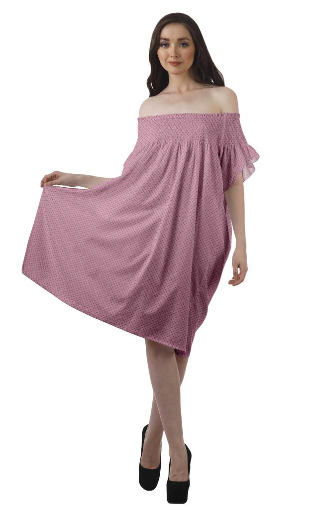 Moomaya Printed Poly Crepe Tunic Plus Size Womens Dresses Sleeveless Ladies