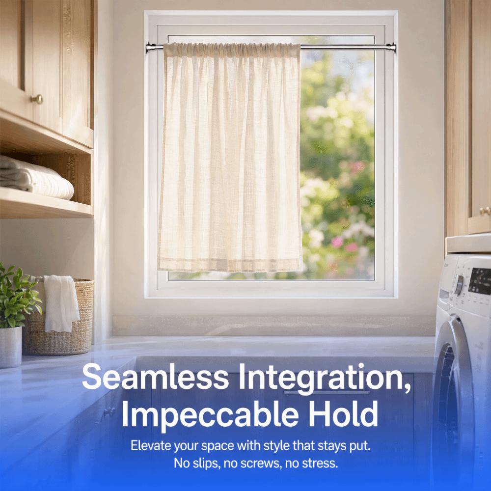 No Drilling Expandable Curtain Rod Shower Curtain Rod  Shower Bathroom Closet Balcony