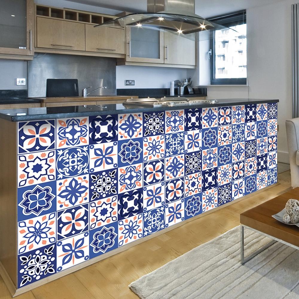 Self-adhesive PVC Patchwork Panel Tiles Set of 10 Wallpaper 20X20Cm Zm-06-028