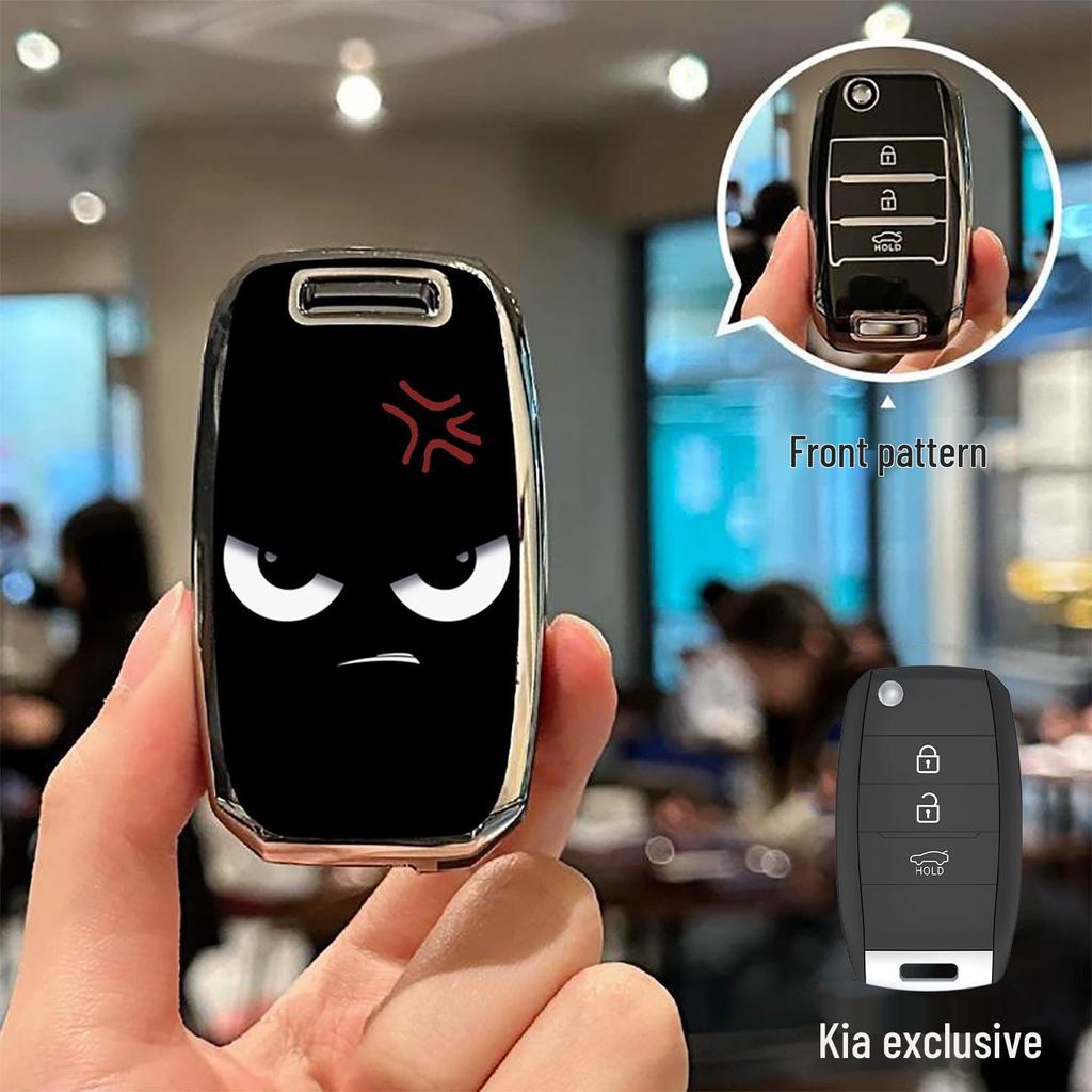Чехол для ключа Kia: Подходит для K5, K3, K4, Sportage, KX3, Sorento, KX5, Niro с пакетом Kaizen и оболочкой с перекрестной пряжкой