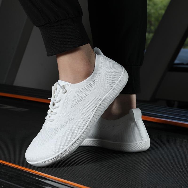 Минималистичные вязаные кроссовки для ходьбы женские мужские с широким носком повседневная обувь легкие тренировочные кроссовки дышащие балетки босиком