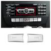 ABS Car Interior Multimedia Volume Buttons Cover Stickers Trim For Mercedes Benz  C Class W204 GLK X204 E Class W212