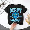 2026 Children's girls' K-pop demon hunter printed T-shirt, summer children's clothing, movie-themed T-shirt, short-sleeved top