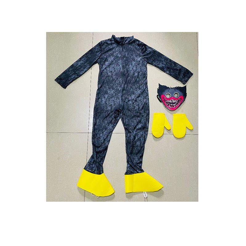 Kids Huggy Wuggy Poppy Playtime Cosplay Costume Bodysuit Jumpsuit Mask Gloves For Unisex