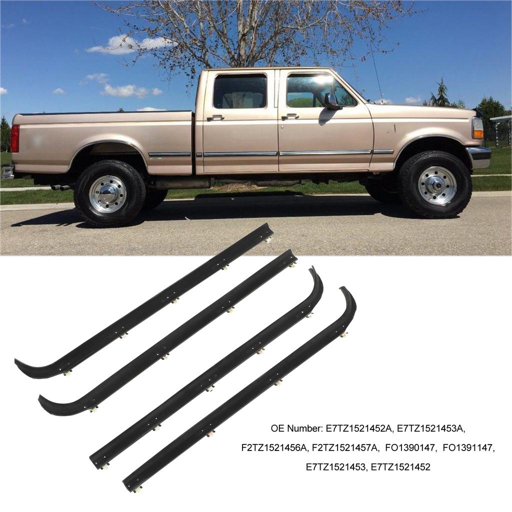 4 шт./компл. накладка на окно для Ford Mustang Ford Truck, накладка на окно E7TZ1521452A, снижение шума
