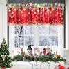Рождественские короткие шторы ламбрекены С Рождеством украшения для дома 2025 Рождество Навидад Кухня Спальня Украшения Новый год 2026