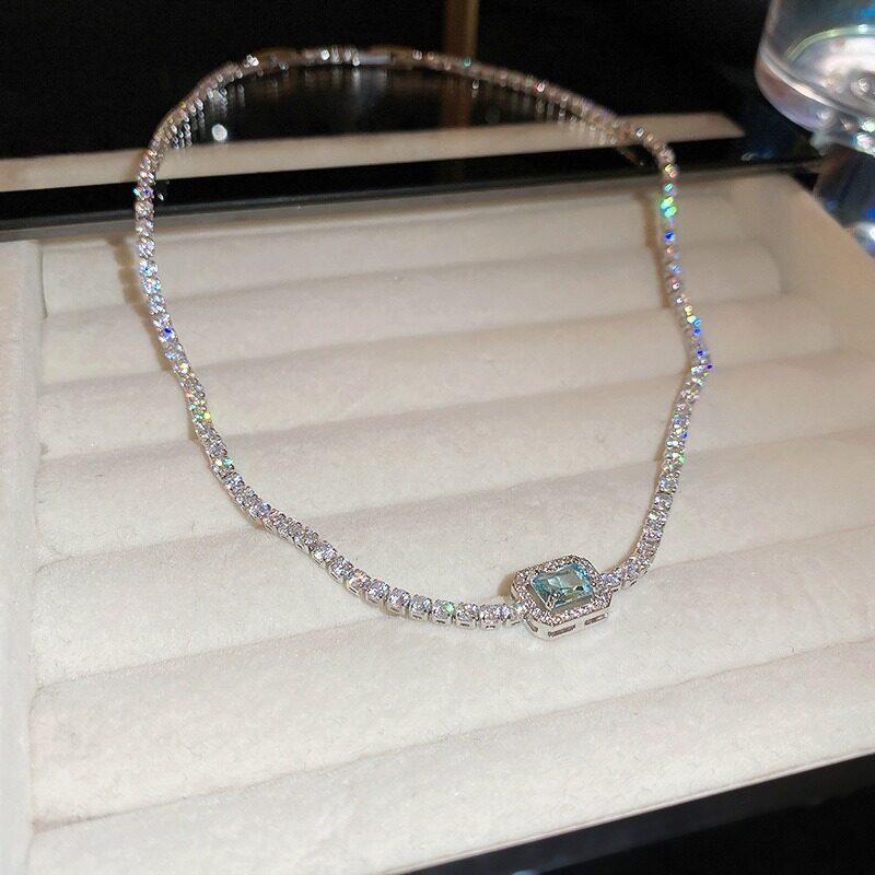 Роскошный браслет из циркона, модное женское квадратное ожерелье из циркона, регулируемый браслет, вечерние ювелирные изделия, подарки