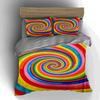 Colorful spiral vortex Bedding Duvet cover sets Duvet covers Pillowcases gifts (1 * Duvet Cover 2 * Pillowcases, without duvet insert)