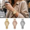 Rhinestone Dial Bling Bracelet Watch Full Diamond Quartz Wristwatch Fashion Wrist Watch  Women