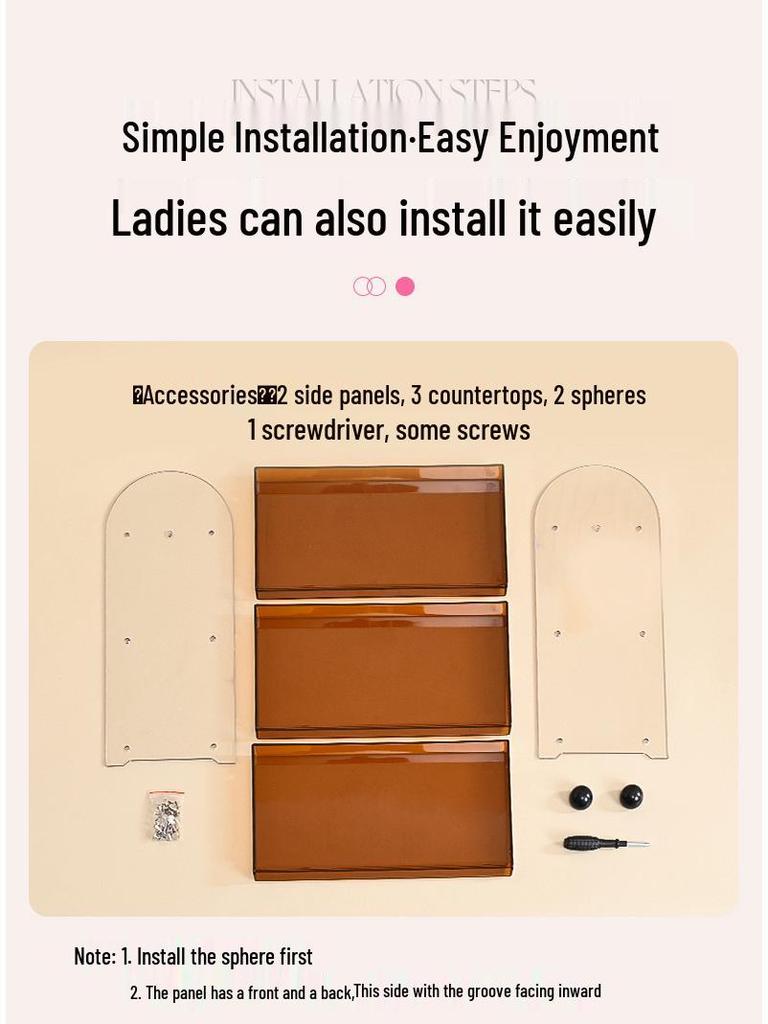 Высококлассная стойка для хранения косметики в китайском стиле для макияжа и средств по уходу за кожей