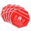 10cm*10cm Security Alarm Sticker Waterproof Safety System Stickers Tool Warning Signs Decals