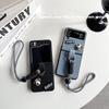 Для Samsung Zflip7 Раскладной телефон-раскладушка Чехол для мобильного телефона Портативная веревка Очки Щенок Легкая роскошь Zflip5 Модель для женщин