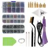 Crystal Glass Hotfix Rhinestone Applicator Hot Fix Rhinestones Set EU Plug Rhinestone Heat-fix Tool Gun DIY Decoration