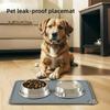Силиконовый коврик для домашних животных предотвращает переливание воды, нескользящий герметичный коврик для кормления кошек и собак