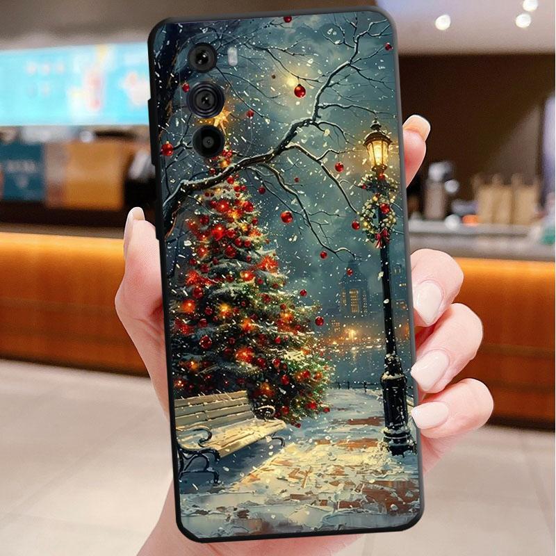 Merry Christmas Tree Funda Phone Case For Motorola Edge 50 40 Pro 60 50 40 30 Ultra Neo Fusion Moto G Play G Stylus G Power G