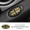 Co-pilot Storage Box Button PU Leather Sticker For Mini Cooper R56 R55 R57 R58 R59 Car Interior Sticker Accessories