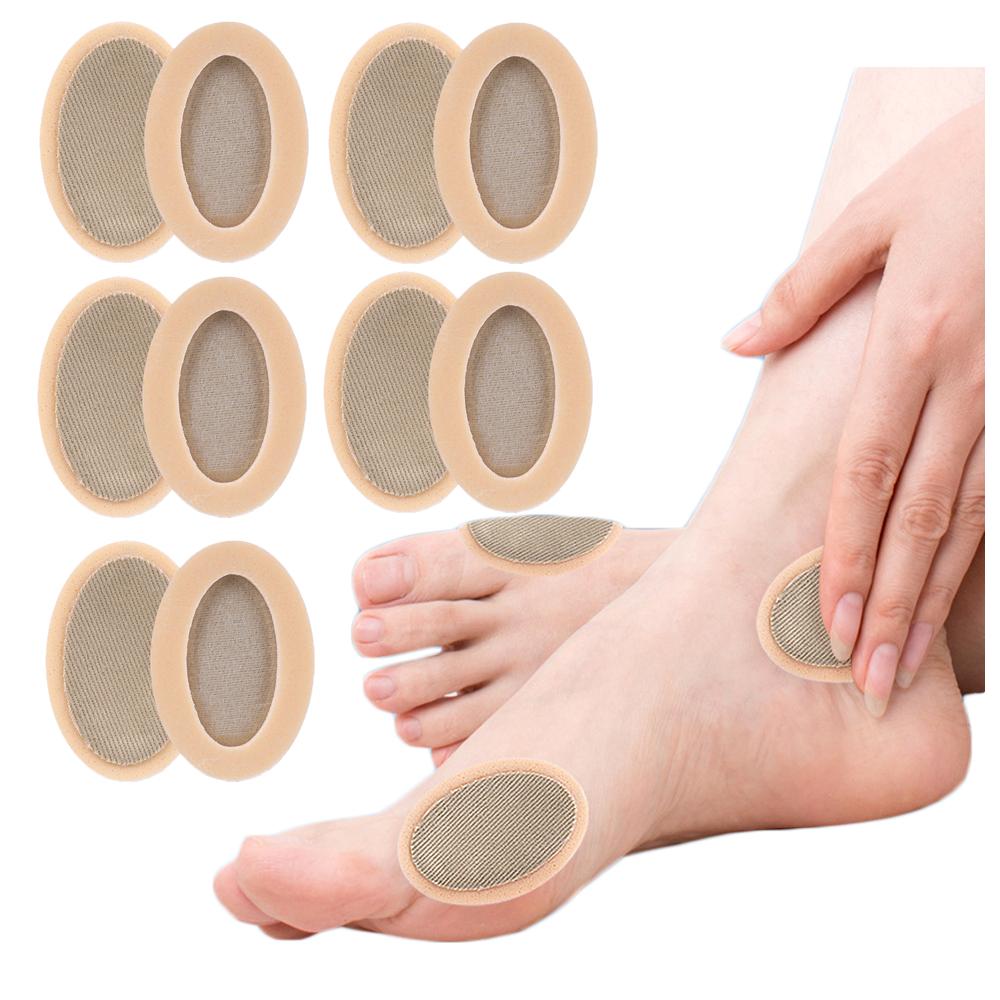 10 PCS of Latex Callus Cushions Heel Pads Foam Foot Corn Bunion Protectors Anti Abrasion Oval and Round Toe Foot Care Pads
