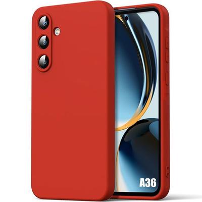 Чехол для Samsung Galaxy A36 5G - Красный Жидкий Силикон - BOOLING®