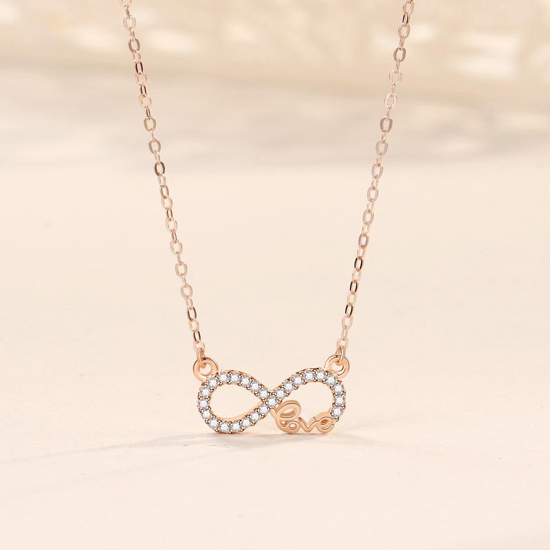 Ожерелье Mobius женское 8-символьное вечное ожерелье любовь модные аксессуары нишевые аксессуары высокого класса