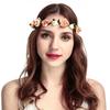 1PC Handmade For Women Silk Flower Romantic Hair Loop Wedding Hair Accessories Flower Headband Head Garland
