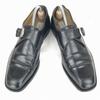 Vintage Italy Made/Plinius/Mckay Construction Leather Monk Strap Shoes/43/27.5/Black/Business(USED)