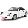 1/32 Mazda MX-5 Alloy Model Car Toy with Pullback,Removable Top,Blinking Lights with Sound and Bright Lights, Collectible Grade Gift for Kids (Red)