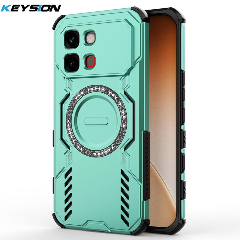 KEYSION Полый чехол с теплоотводом для Infinix Note Edge 5G Силикон+ПК Магнитное охлаждение Ударопрочный чехол для телефона для Note Edge