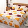 Новое поступление, юбка-кровать с принтом, декоративная юбка-кровать с рюшами, домашнее постельное белье, наматрасник, нескользящий чехол на кровать для спальни, простыня
