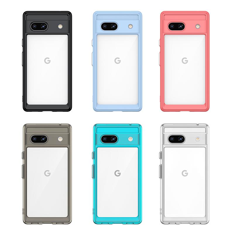 Для Чехол Google Pixel 7A Чехол Pixel 7A Capas Бампер Ударопрочный Задняя Прозрачный Прозрачный Разноцветный Fundas Google Pixel 7 Pro 7A