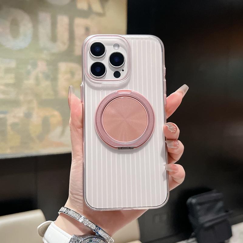 Гофрированный прозрачный матовый магнитный чехол-подставка для iPhone 16 15 Pro Max 14 13 12 11 для беспроводной зарядки Magsafe, ударопрочный тонкий жесткий чехол-бампер из ПК