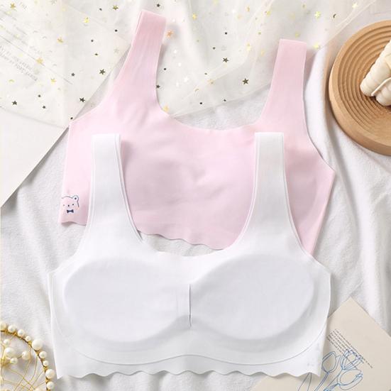 Бюстгальтер для девочек в период развития с широкими эластичными бретелями, бесшовный, с поддержкой и покрытием груди