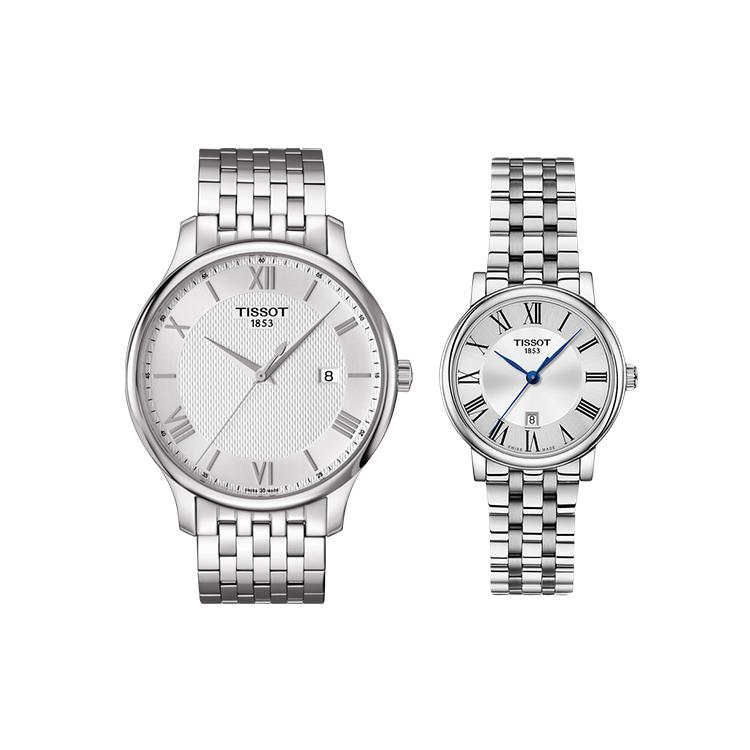 Tissot Kason Zen I Collection Кварцевые Унисекс Часы 42мм Серебряный Циферблат Стальной Корпус T06361011038.00+T1222101103300
