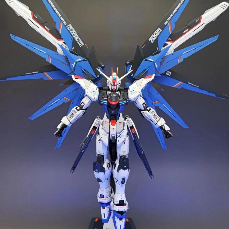HG Rising Freedom 1/144 Seed FREEDOM С Водными Наклейками Стойка Двойная Маска Сборная Фигурка Фигурки Действия Летающий Freedom XFS