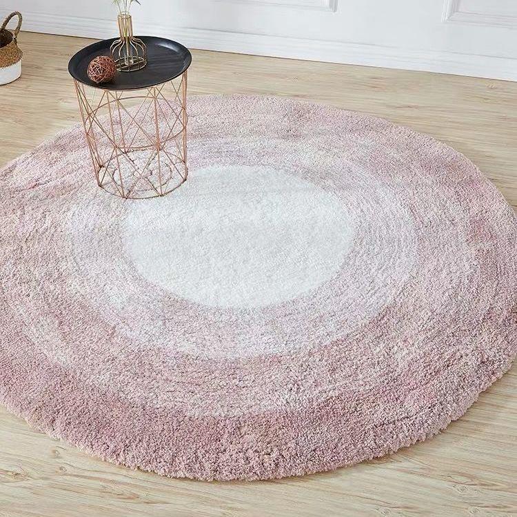 Круглый утолщенный ковер для спальни, прикроватное одеяло Ins Style Girl Simple Living Room, большой площади, устойчивый к грязи, бытовой напольный коврик