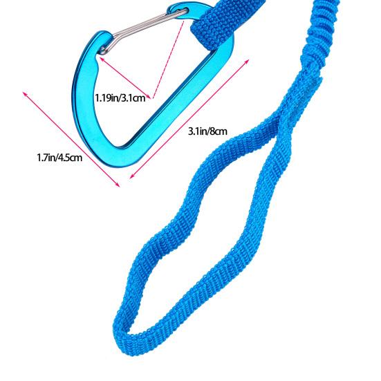 1/2/4 шт. поводок для весла для каяка, эластичный ремень для банджи, веревка, легкий поводок для удочки для каяка, поводок для катания на лодках, рыбалки, рафтинга, каноэ