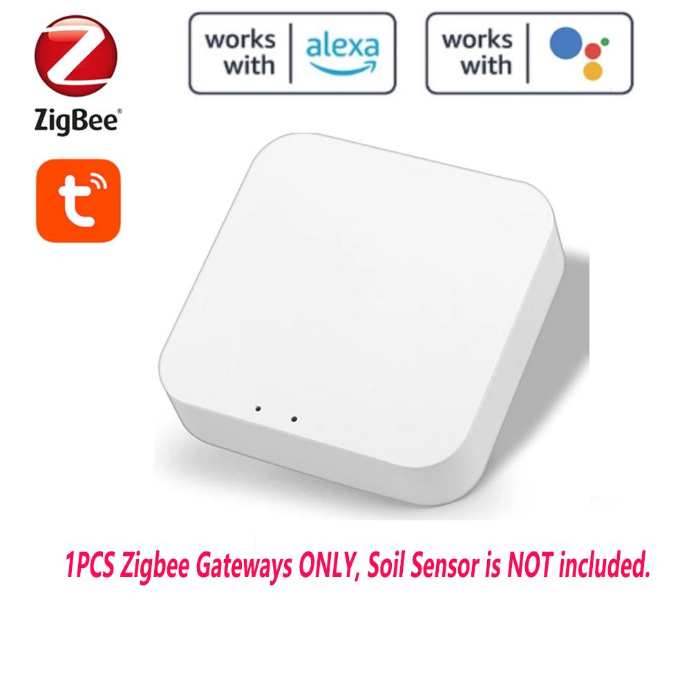 Tuya ZigBee Soil Tester Temperature Humidity Sensor IP66 Tuya APP Control Support View History Device Sharing Use with Gateways