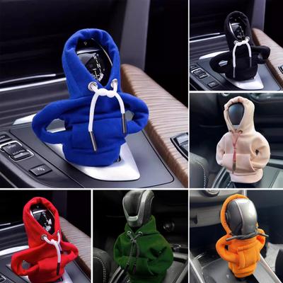 Универсальная толстовка с капюшоном для рычага переключения передач автомобиля, чехол для рычага переключения передач, забавная мини-толстовка с капюшоном, автомобильный декор, украшение для салона автомобиля, подарок