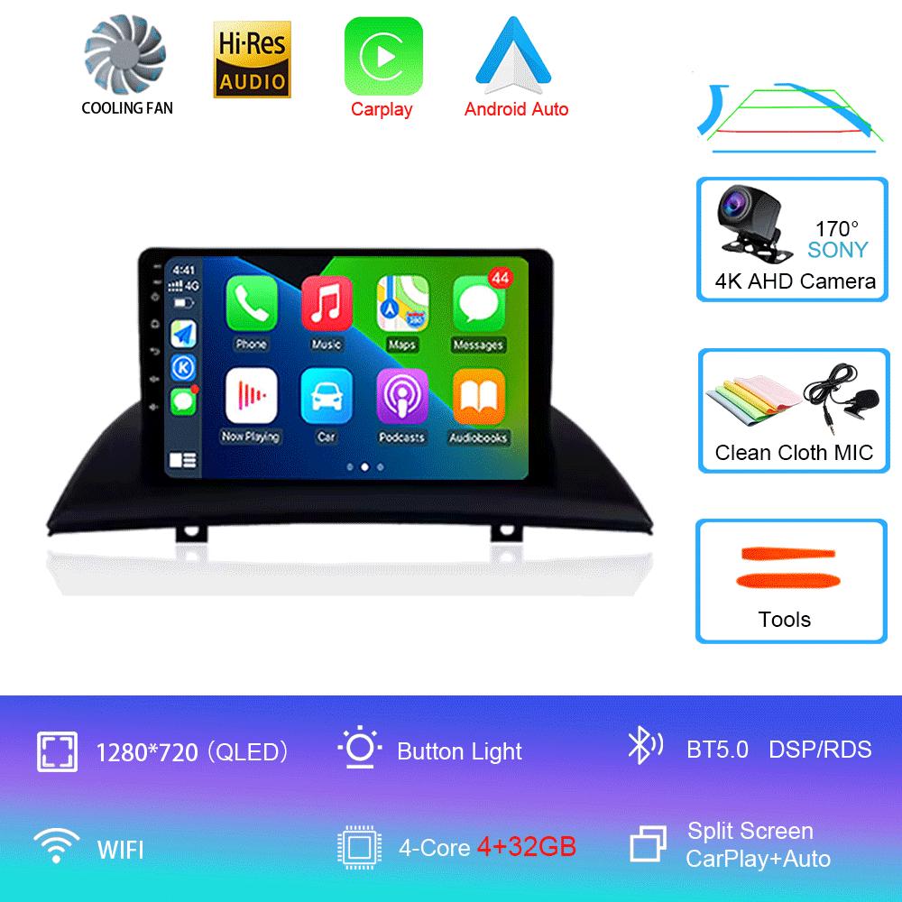 Для BMW X3 E83 2004 2005 2007-2012 9 дюймов Android 14 2din Радио DVD Автомобильный мультимедийный видеоплеер Навигация GPS 2 din dvd