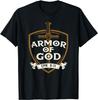 Armor of God Jesus Christ Believer Bible Christian Faith T-Shirt Vintage Classic Fashion Streetwear Men Clothing 100% Cotton