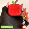 Креативный чехол в форме яблока для AirPods Pro 2 и AirPods 4 Прозрачный ударопрочный чехол для наушников Полное покрытие Аксессуары