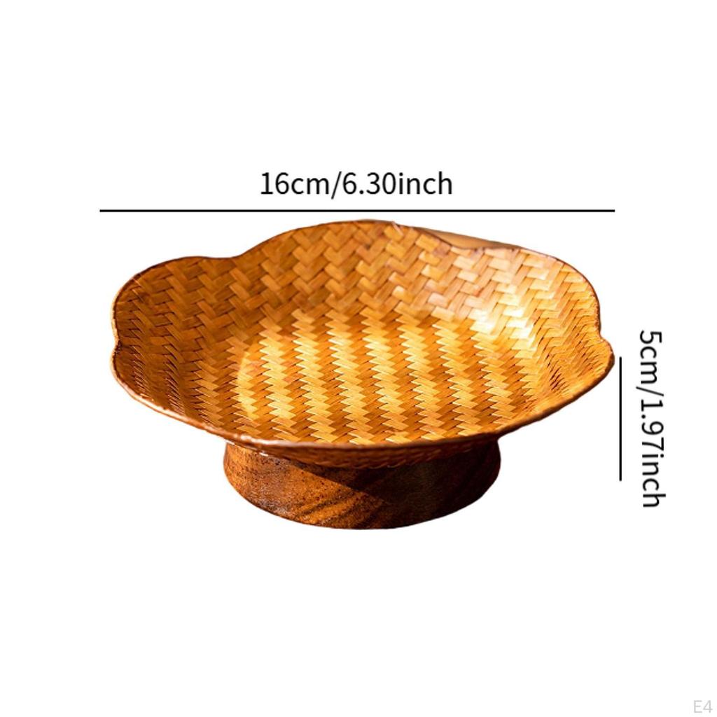 Footed Bowl Fruit Tray Countertop Decorative Dessert Cake Serving Holder for Events Home Decor