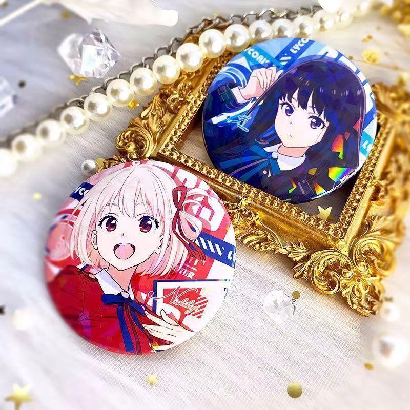 Брошь Lycoris Recoil, значок аниме, украшение коллекции