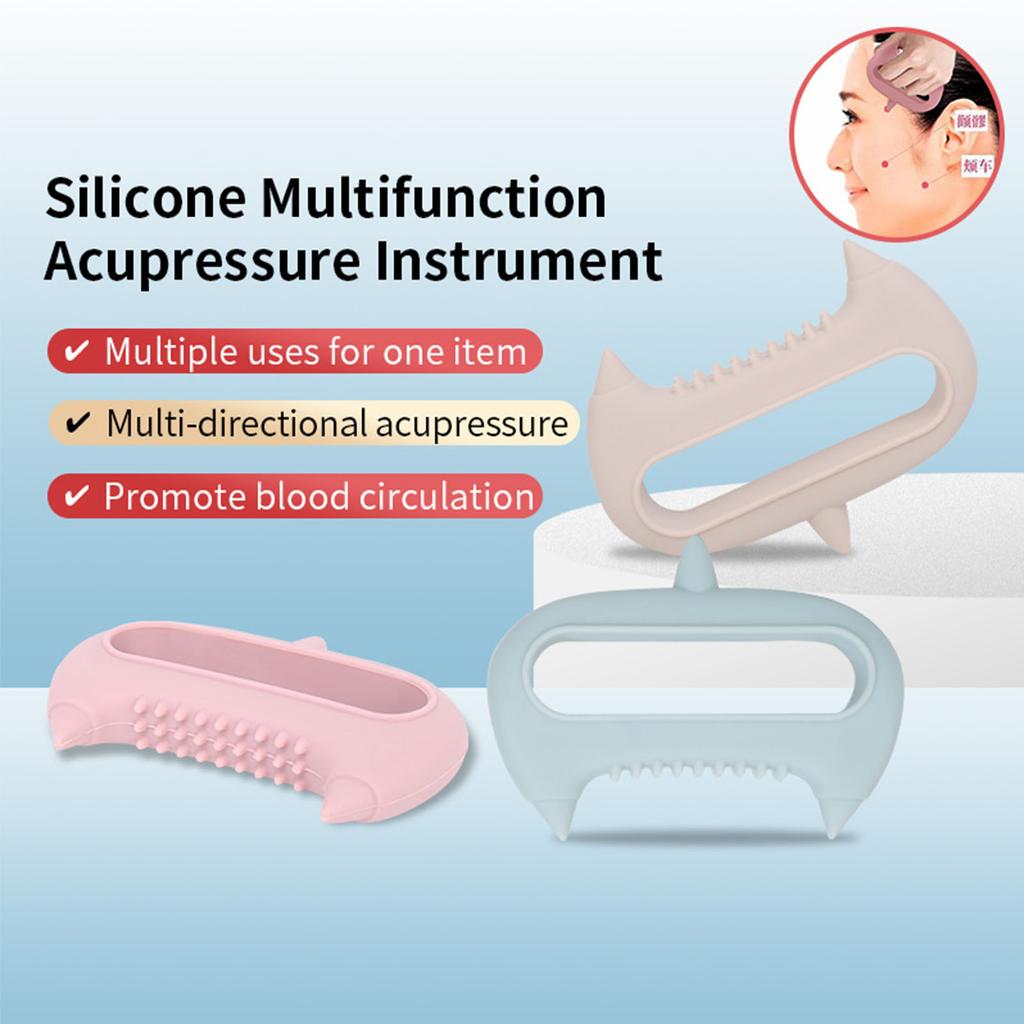 Силиконовый ручной массажер для триггерных точек для глубокого массажа тканей всего тела, ручной массажер для снятия боли в спине и шее
