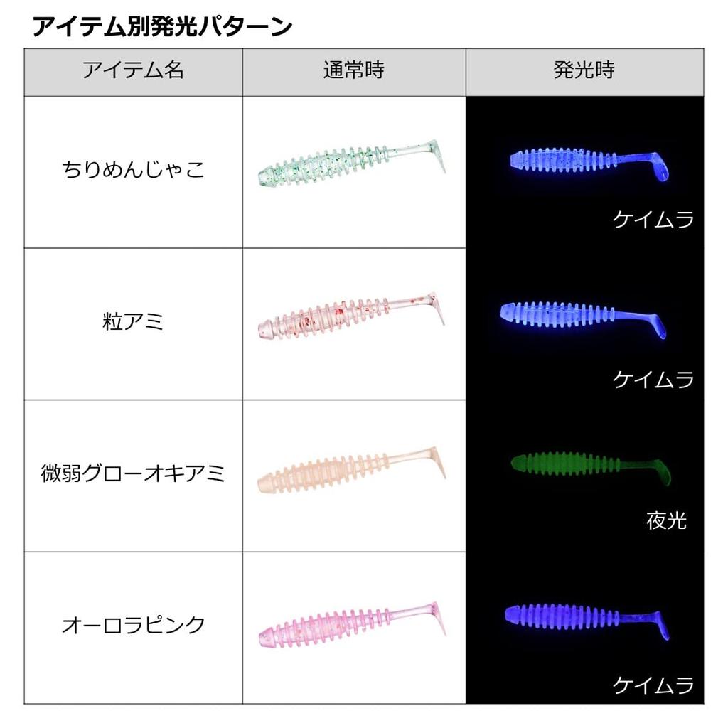 DAIWA Червь для морского окуня/азиатской ставриды Rockfish Hunter Worm Shad 1.5 Светящийся Белый