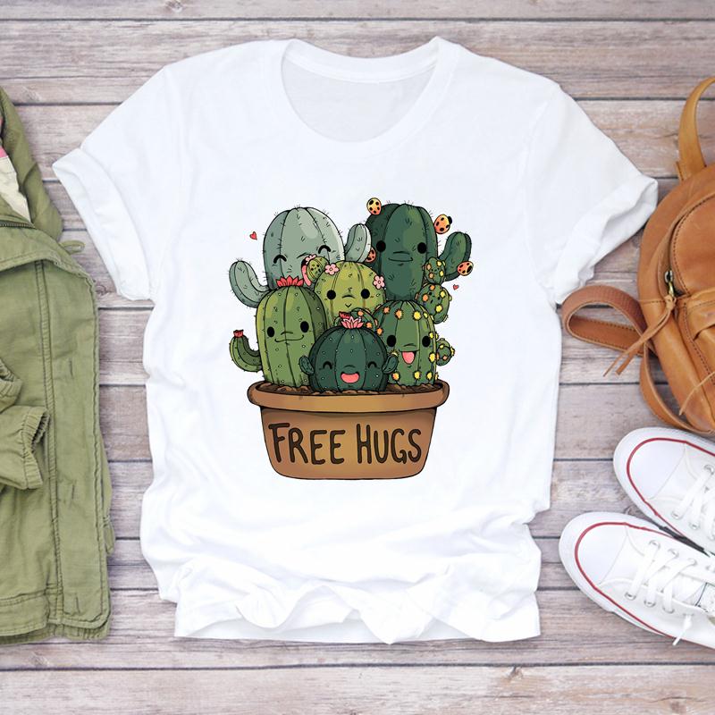 Футболка Топ Модная футболка Одежда Повседневная Милая Любовь Панда Весна Короткий рукав Унисекс Принт Лето Леди Fe Унисекс Графическая футболка Унисекс